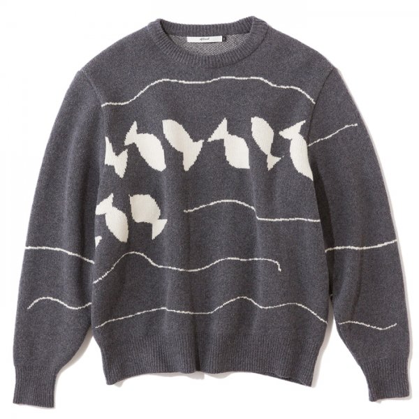 .efiLevol(եܥ) / Fish Pattern Knitted Pullover Wʥեåѥ˥åȥץ륪С